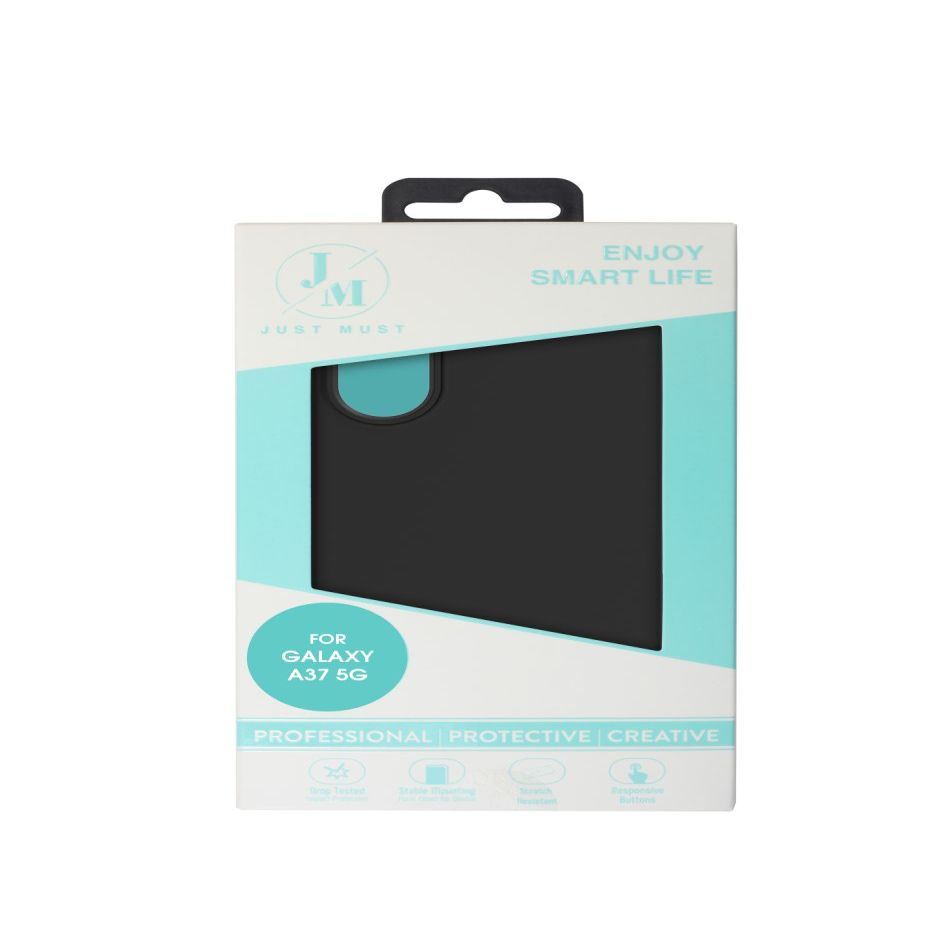 Tagakaaned Just Must  JM REGULAR DEFENSE SILICONE for Galaxy A37, Black