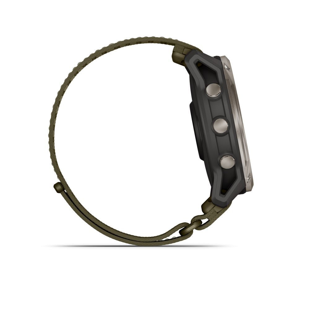 Nutikell Garmin  Enduro 4 with dark olive ComfortFit fabric band