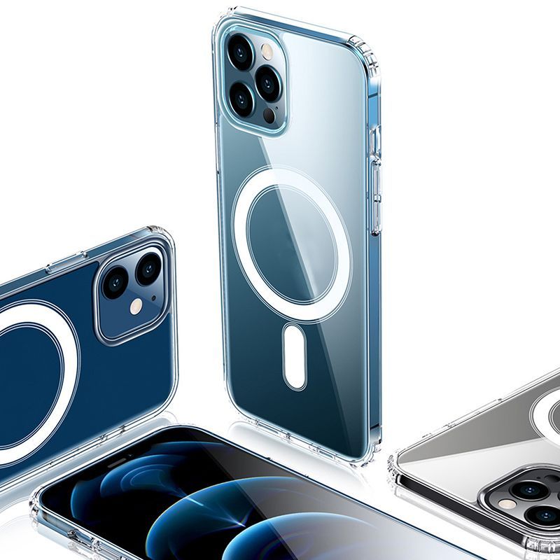 Back panel cover iLike - Anti Shock 1,5 mm Mag case for Samsung Galaxy A17 4G / A17 5G transparent big hole