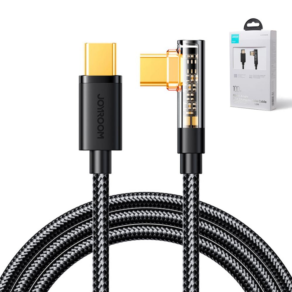 Cable Joyroom  Joyroom Gaming Cable S-CC100A6 USB-C (angled) / USB-C (straight) 100W 1.2m - black