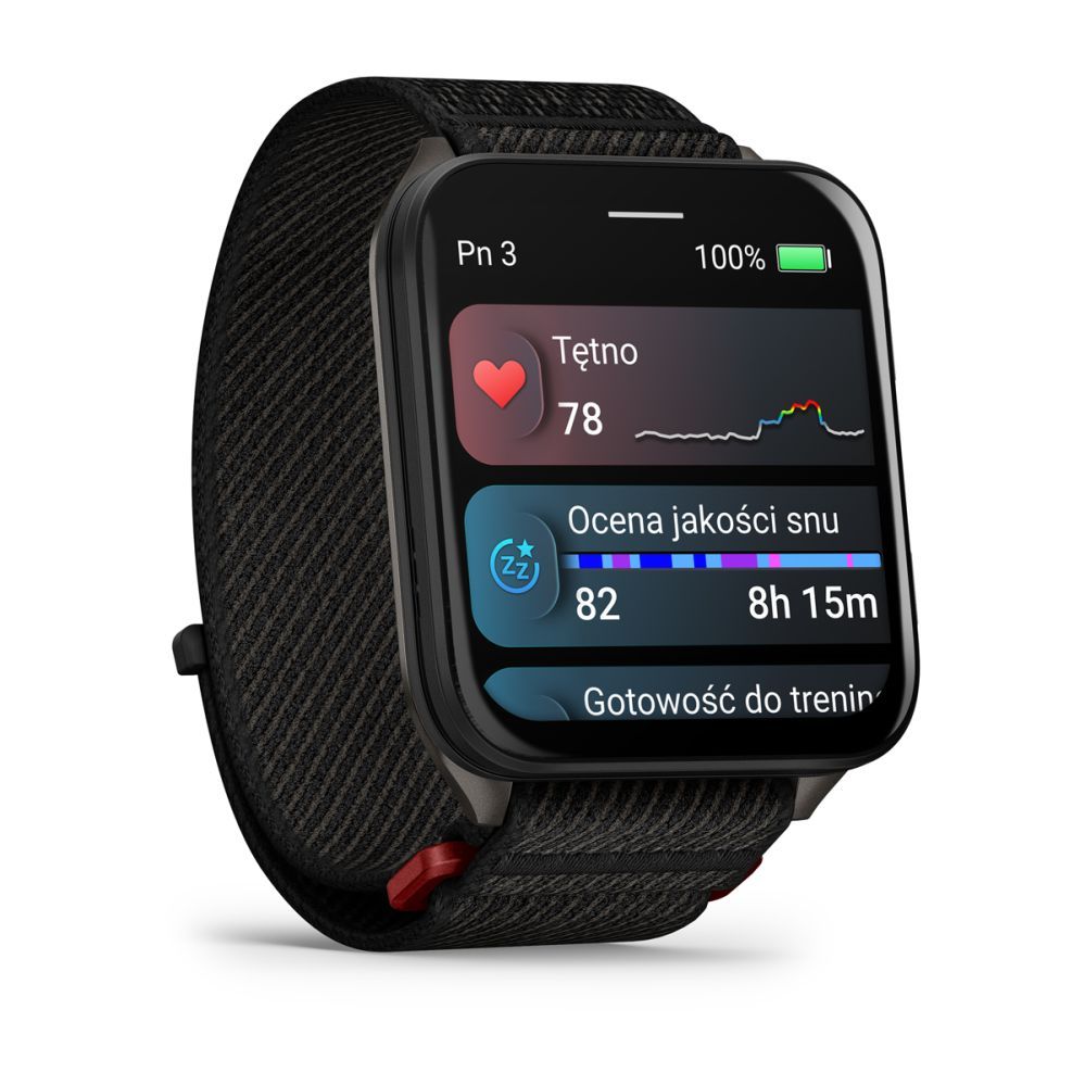 Умные часы Garmin  Venu X1 Black with Slate Titanium Caseback and Black ComfortFit Nylon Band