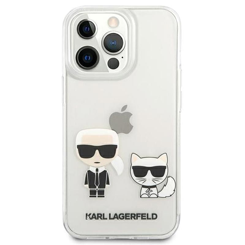 Back panel cover Karl Lagerfeld  iPhone 13 Pro Choupette Case Transparent