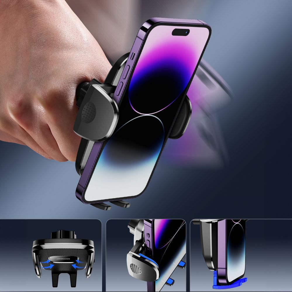 Automaatne hoidja Joyroom  Joyroom JR-ZS259 mechanical car holder universal for phone on cockpit / window - black
