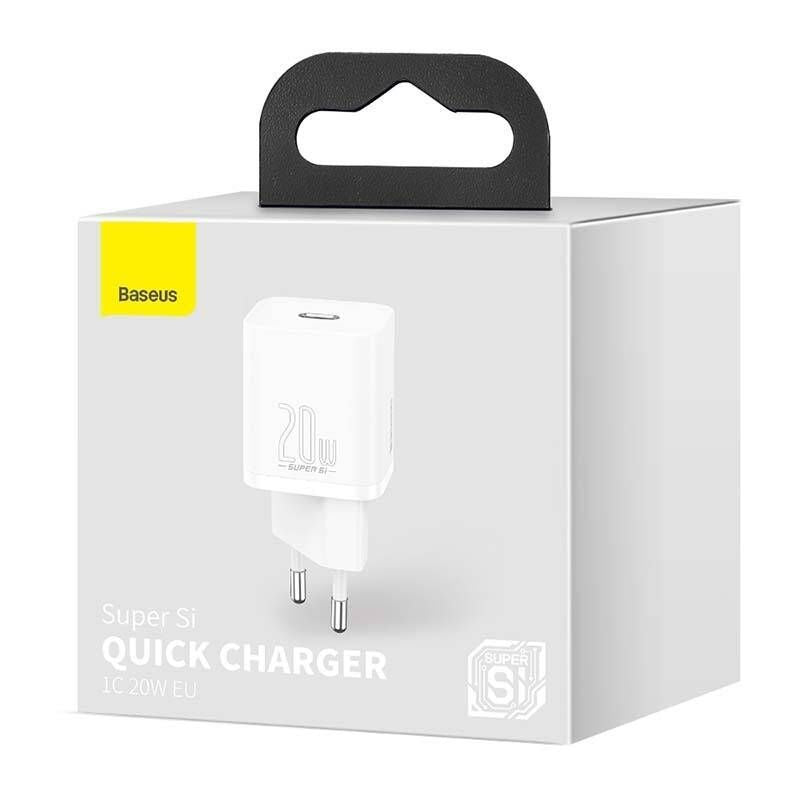 Адаптер Baseus  Baseus Super Si Quick Charger 1C 20W (white)