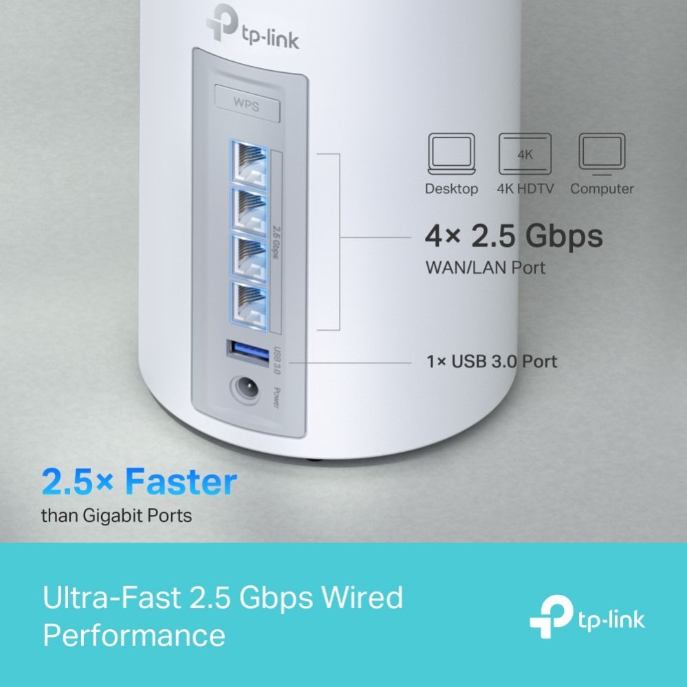Routers TP-Link  WRL MESH ROUTER 9300MBPS/DECO BE65(3-PACK)
