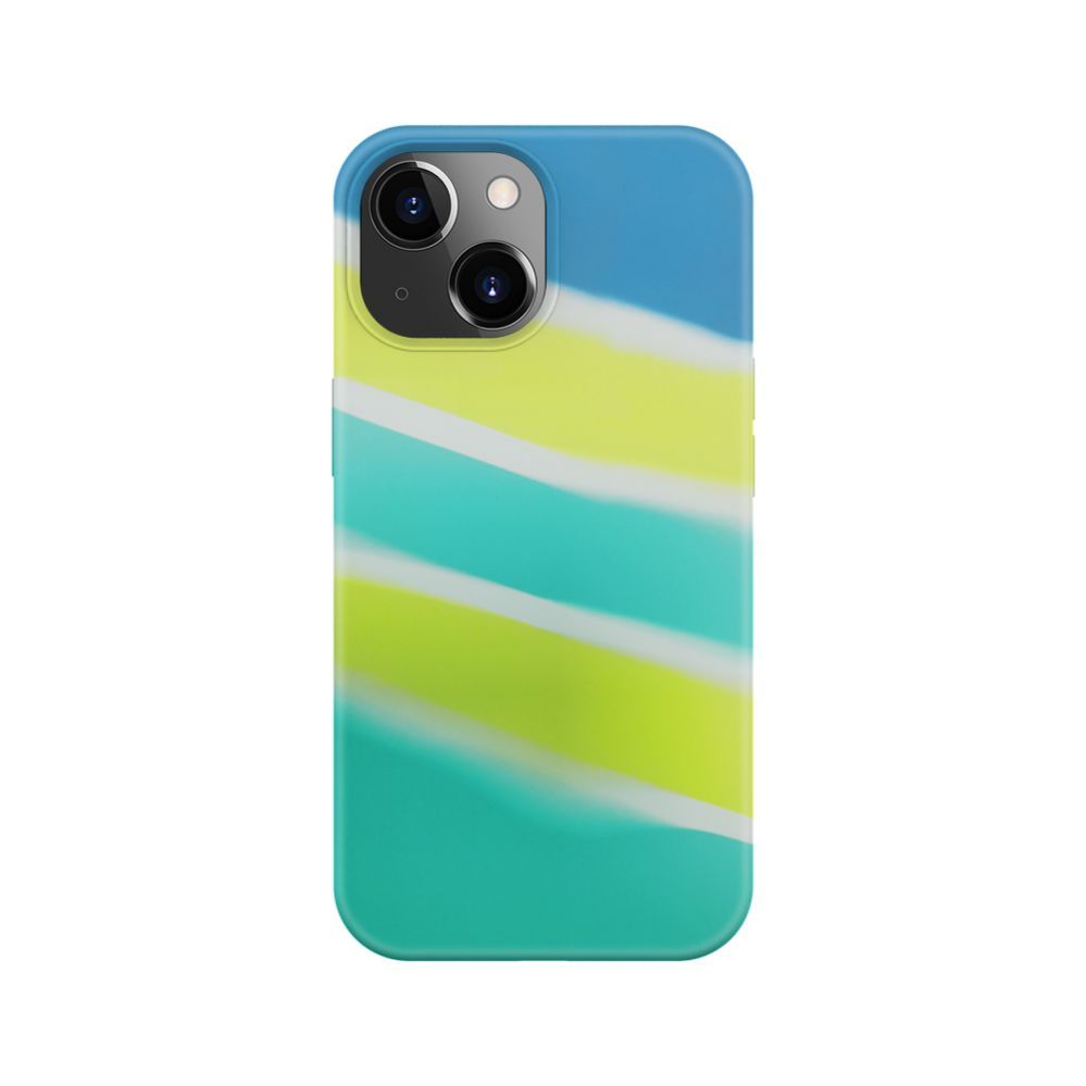 Чехол на заднюю панель Evelatus Apple iPhone 15 Plus Silicone case Multi-Colored Yellow Green