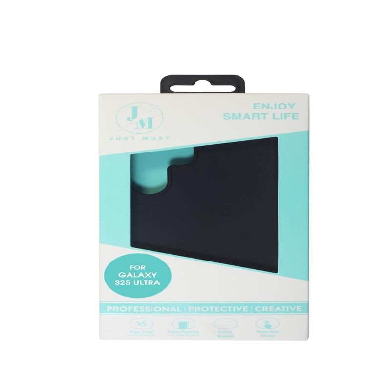 Back panel cover Just Must  JM REGULAR DEFENSE SILICONE for Galaxy S25 Ultra Black