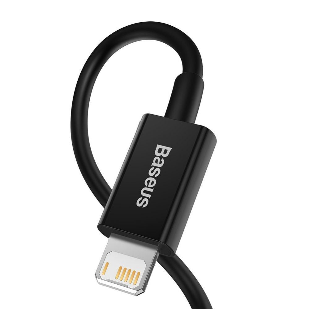Kaabel Baseus  Baseus Superior USB - Lightning fast charging data cable 2,4 A 1 m black (CALYS-A01)