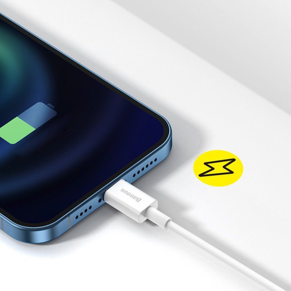 Kaabel Baseus  Baseus Superior USB - Lightning fast charging data cable 2,4 A 1 m black (CALYS-A01)