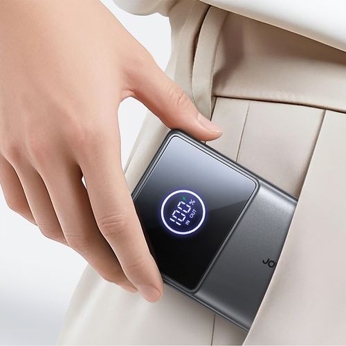 Внешний аккумулятор Joyroom  JR-PR1 10000mAh 22.5W Powerbank with Built-in Retractable USB-C Cable Black