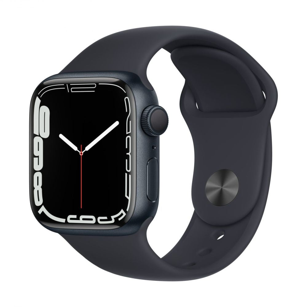 Smart watches Apple  Watch Series 7 GPS, 41mm Midnight Aluminium Case with Sport Band - Regular Midnight