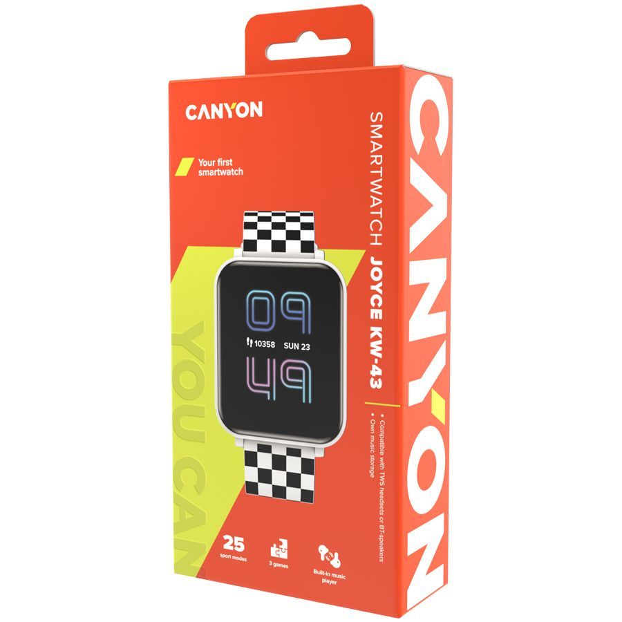 Умные часы Canyon  CANYON kids watch Joyce KW-43 DUAL BT Music White