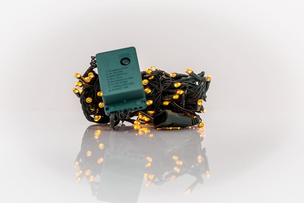 Гирлянда для помещений iLike N/A Ziemassvētku lampiņu virtene 100LED RS-111 7m. Yellow