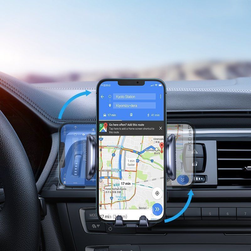 Car charger Joyroom Joyroom car air vent holder Qi wireless charger 15W black (JR-ZS241)
