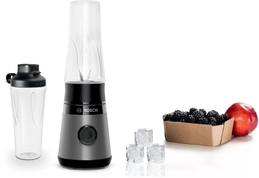 Mikserid ja blenderid Bosch  VitaPower ToGo Smoothie Maker MMB2111S Tabletop, 450 W, Jar material Tritan, Jar capacity 0.6 L, Ice crushing, Silver