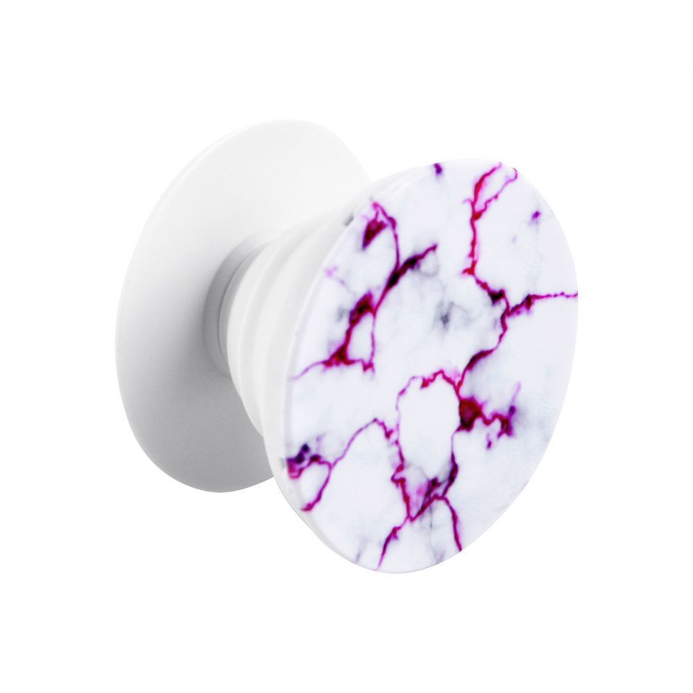 Universaalne telefonihoidja (Popsocket) iLike  Universal Pop Holder Marble White Red