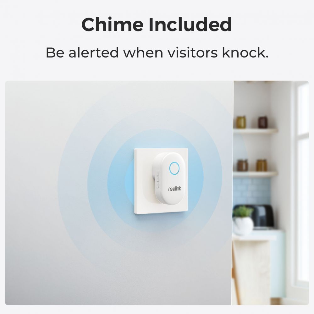 Сервер - Прочие аксессуары Reolink  D340W Smart 2K+ Wired WiFi Video Doorbell with Chime