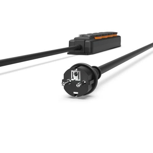 Переходник Hama  OUTDOOR IP44 SWITCH 4 GN 4 m power strip Black