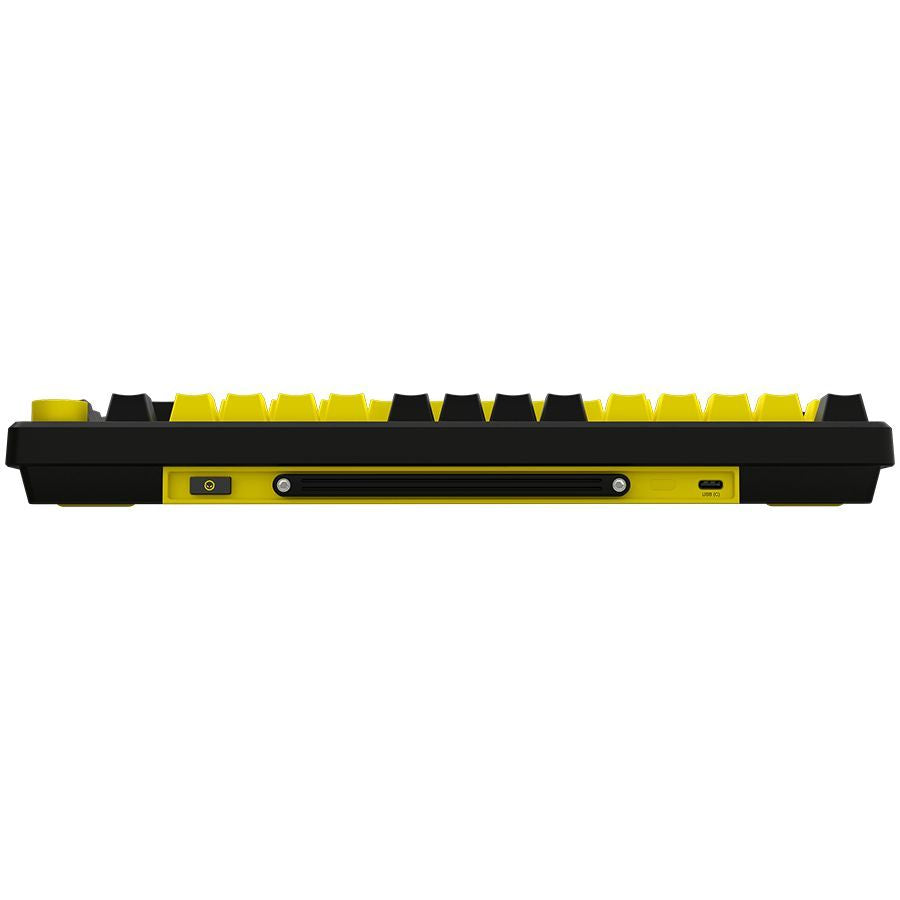 Computer keyboard LORGAR  LORGAR KBP7075W, Wireless 75% Mechanical Gaming Keyboard Pro, Black/yellow, EN layout