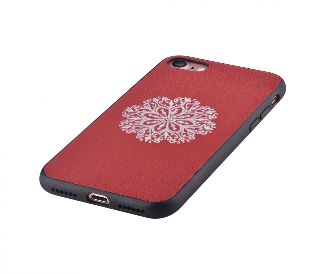 Back panel cover Devia Apple iPhone 7/8 Flower Embroidery Case Red