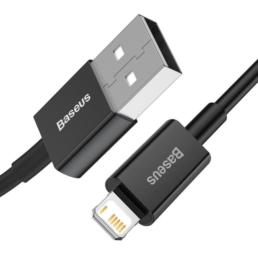 Kaabel Baseus  Baseus Superior USB - Lightning fast charging data cable 2,4 A 1 m black (CALYS-A01)