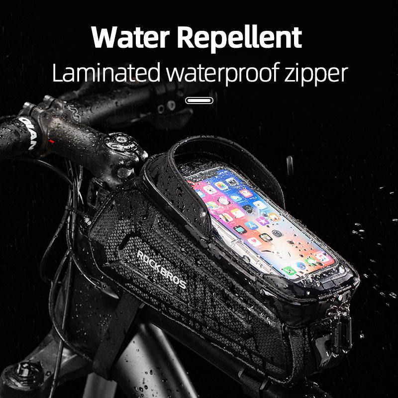 Jalgratta tarvik Rockbros  Rockbros B68 Bike Pannier for Frame, Armored, with Phone Pocket and Cover, 1.7L - Black