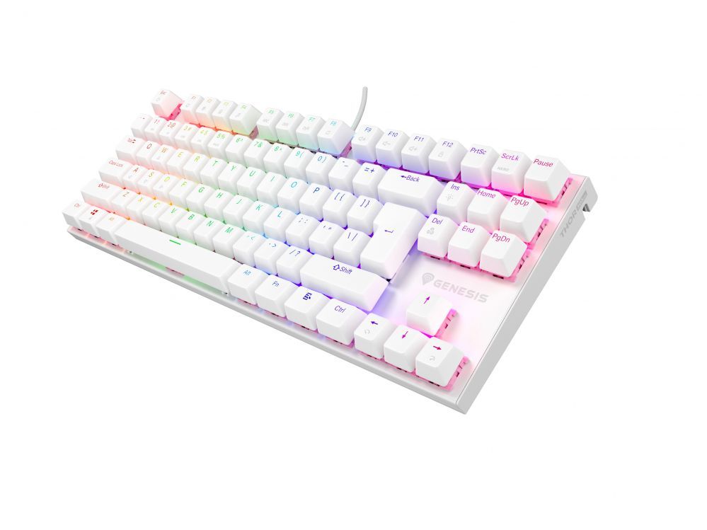 Arvuti klaviatuur Genesis  THOR 303 | Mechanical Gaming Keyboard | Wired | US | White | USB Type-A | Outemu Peach Silent