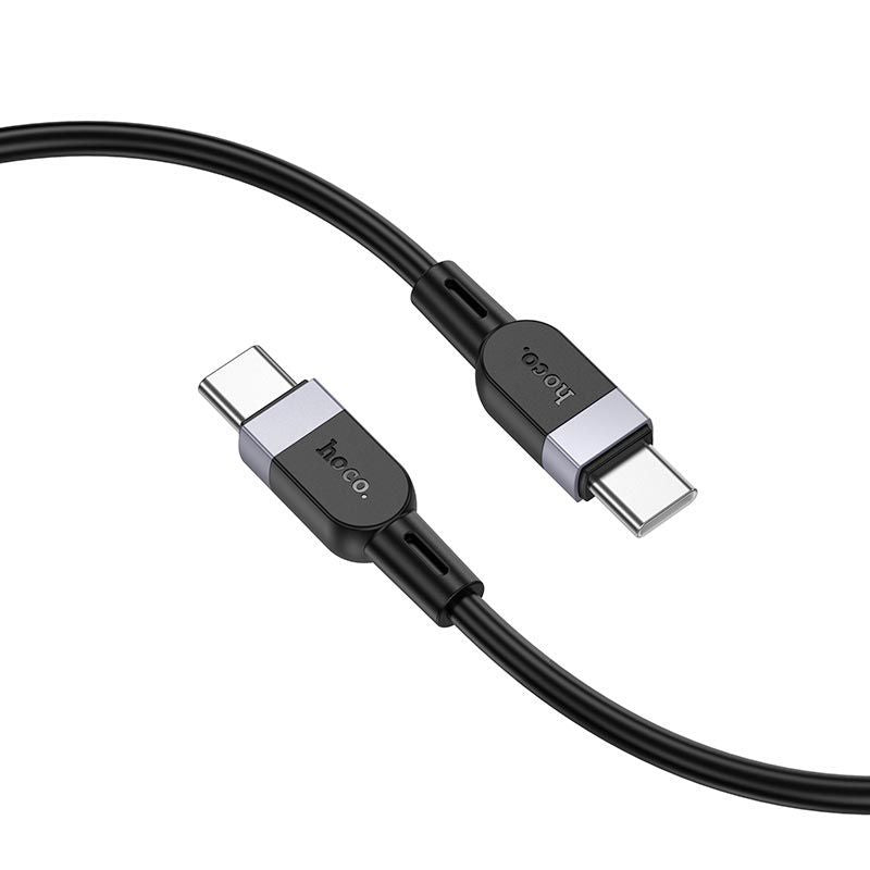 Кабель Hoco  X109 Energy 60W silicone charging data cable C to C(L=2M) Black