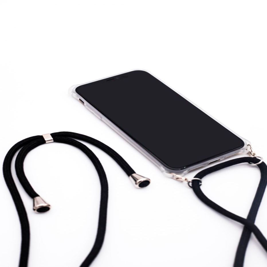 Чехол на заднюю панель Evelatus Samsung A50 Case with rope Black Transparent