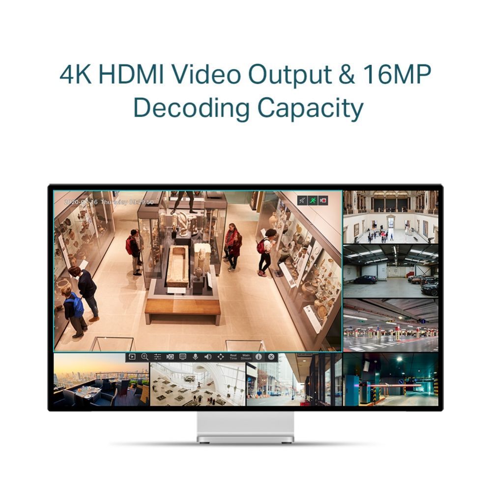 аксессуары для наблюдения TP-Link  NET VIDEO RECORDER 4CH/VIGI NVR1104H-4P