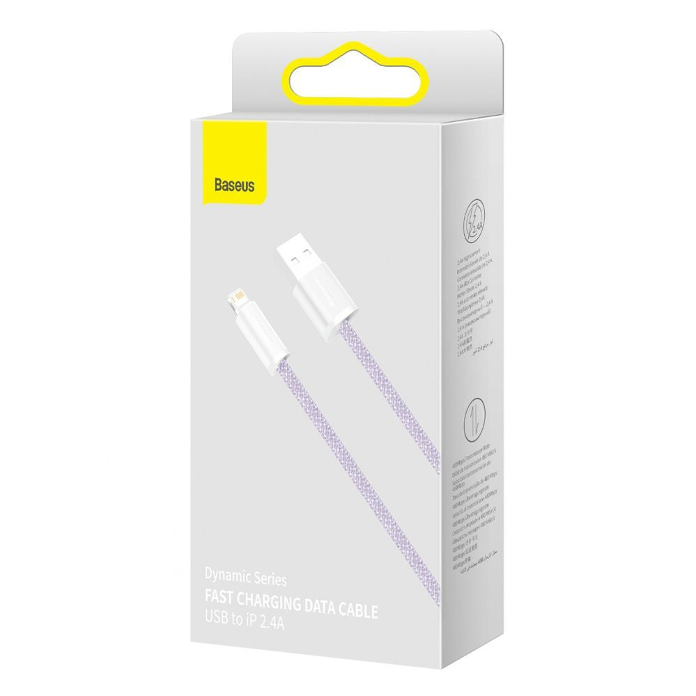 Kaabel Baseus  Baseus Dynamic cable USB to Lightning, 2.4A, 2m (Purple)