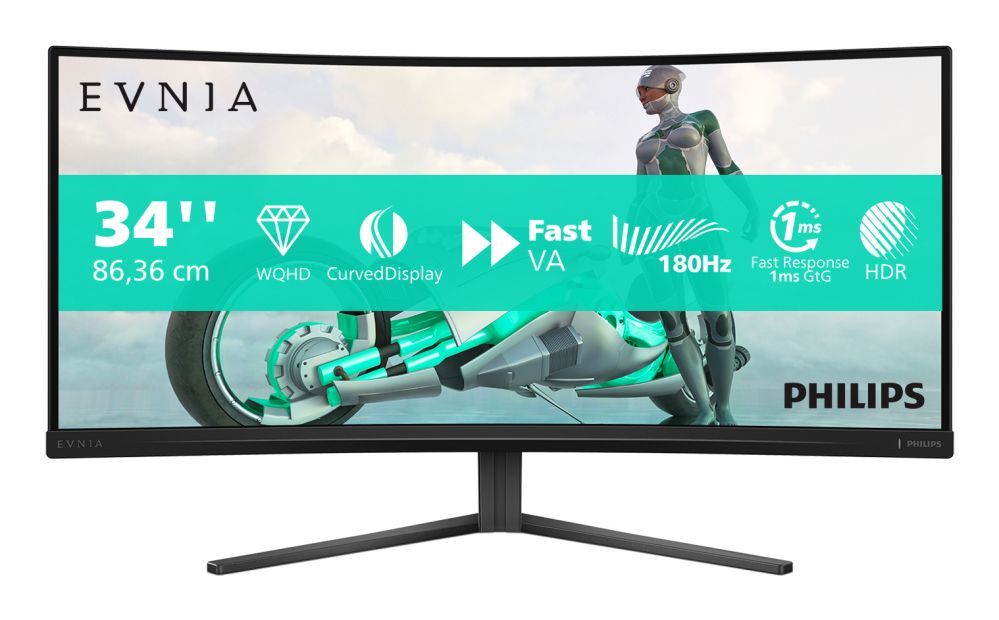 Monitor Philips  34M2C3500L/00 34" 3440x1440/1ms/ 300  cd/m² HDMI, DP, USB, Audio Out