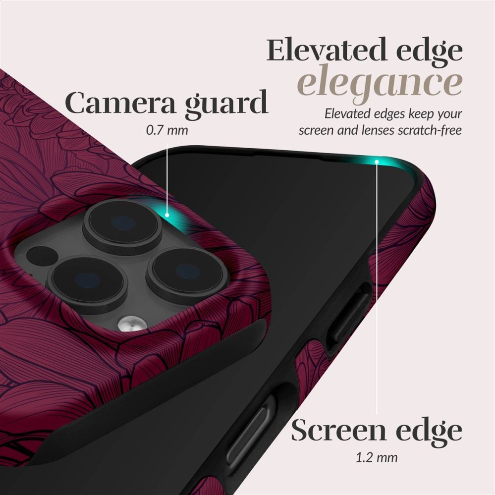 Tagakaaned Mio  MIO Berry Blooms Magsafe Case Compatible for iPhone 16 Pro Max