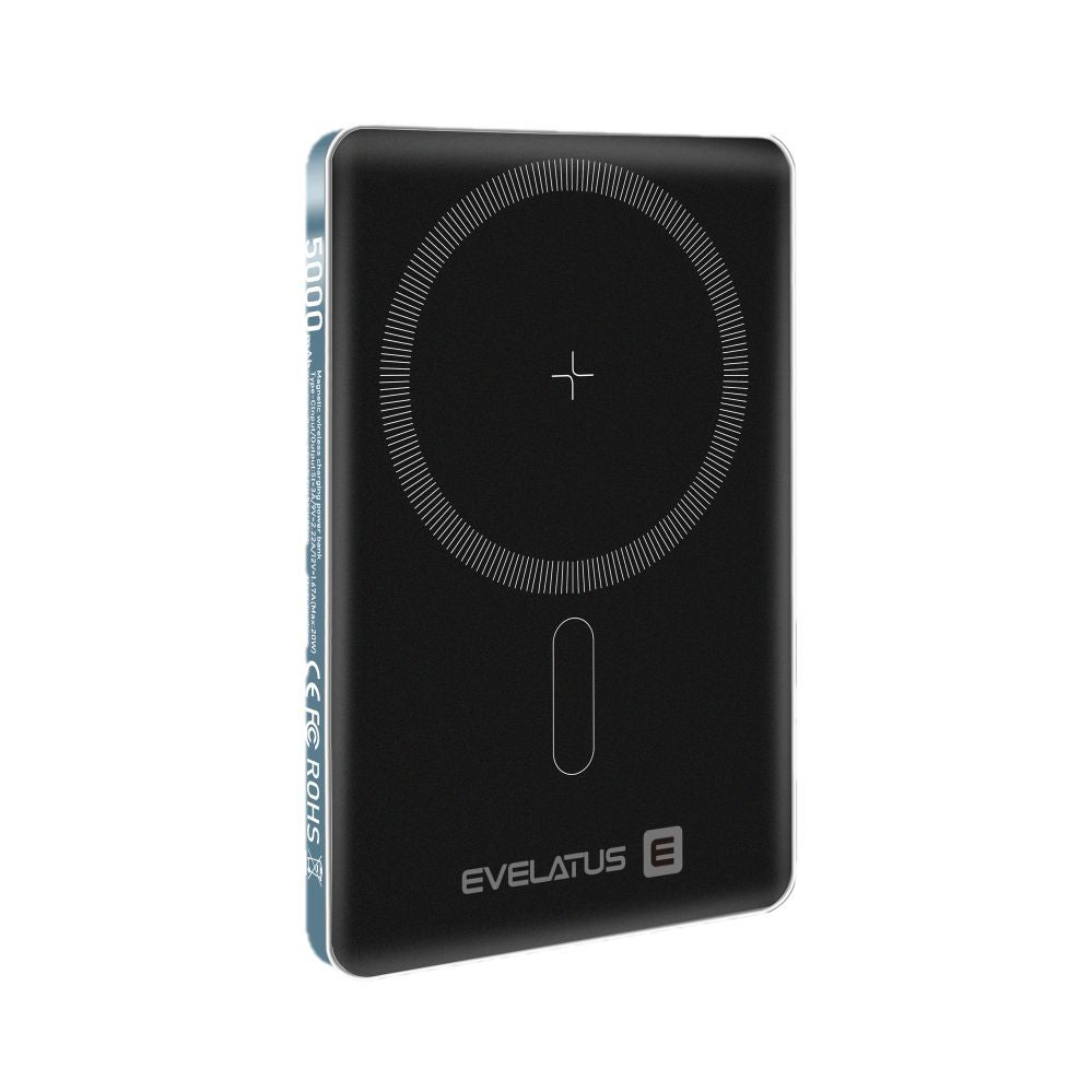 Väline aku Evelatus  Evelatus PD20W 5000mAh Power Bank MagLink Elite With Wireless charging EVEP02PBMEB Blue