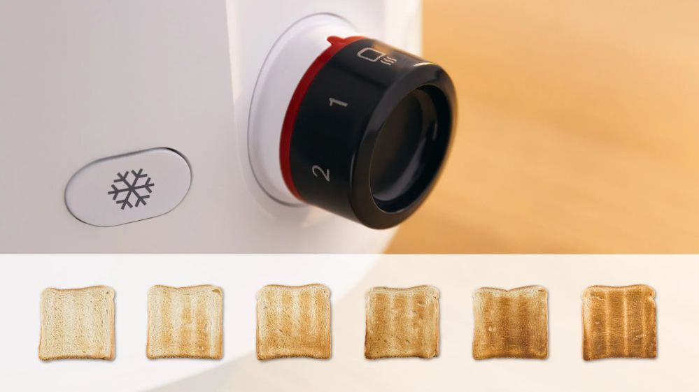 Тостер Bosch  Compact Toaster | TAT2M121 MyMoment | Power 950 W | Number of slots 2 | Housing material Plastic | White