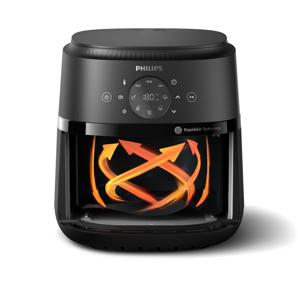 Table grill Philips  NA221/00 Airfryer, Capacity 4.2 L, Black/Silver