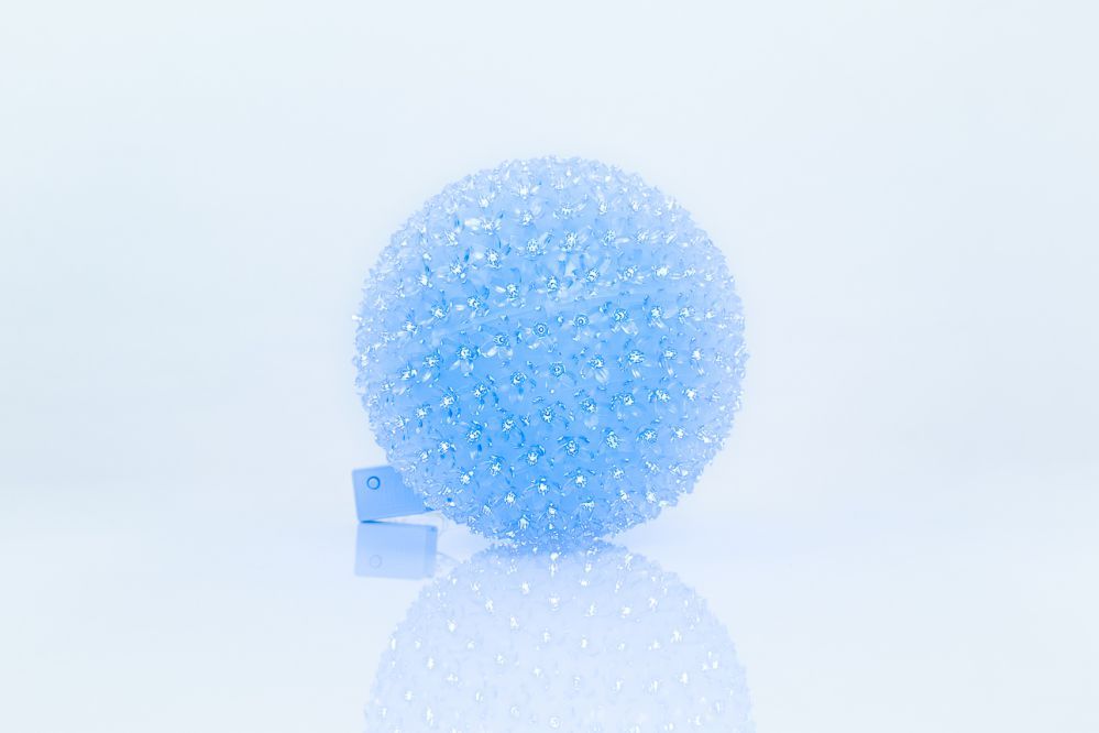 Valgustid iLike N/A Bumba ar puķēm 466 300LED D-25cm Blue