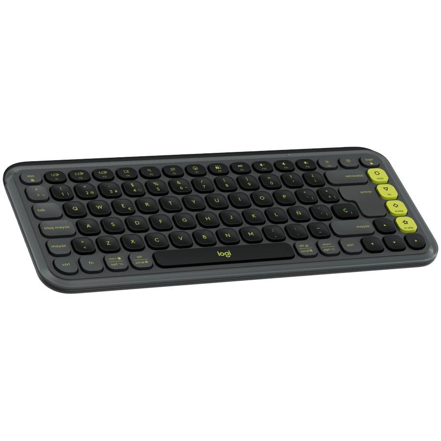 Computer keyboard Logitech  LOGITECH POP ICON COMBO - GRAPHITE - US INT'L - BT  - INTNL-973