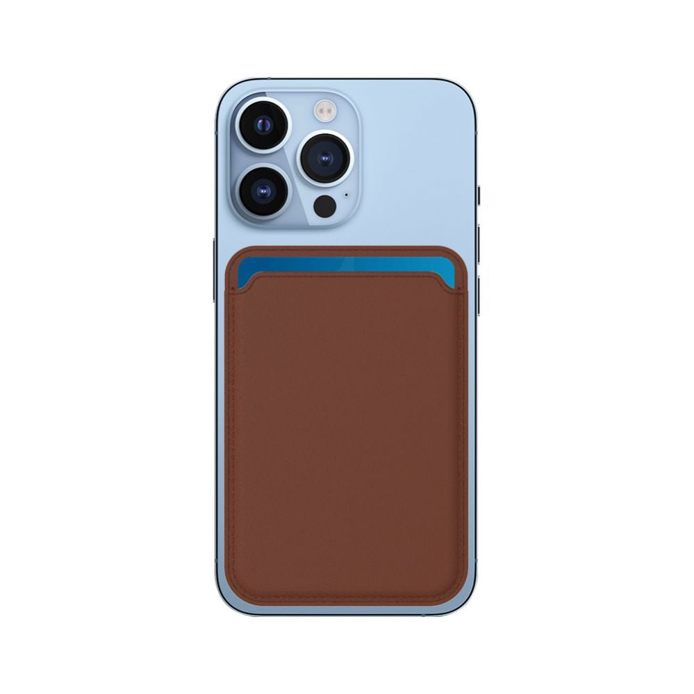 Чехол универсальный карман Evelatus Universal iPhone Genuine leather wallet with MagSafe Brown