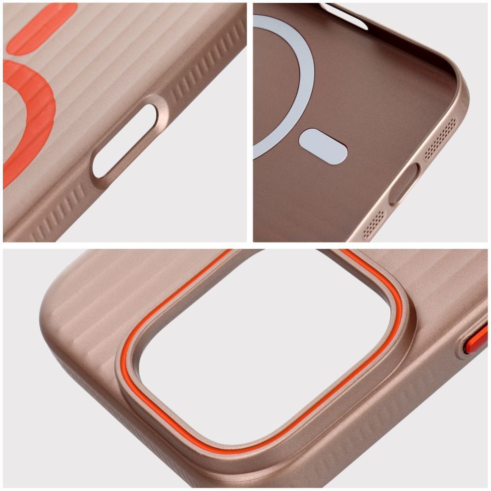 Tagakaaned OEM - Case for iPhone 15 PRO MAX Simply compatible with MagSafe titanium desert