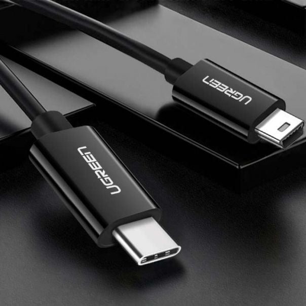 Muu telefoni lisavarustus Ugreen  Ugreen US242 USB-C (male) / mini USB (male) cable 1 m - black