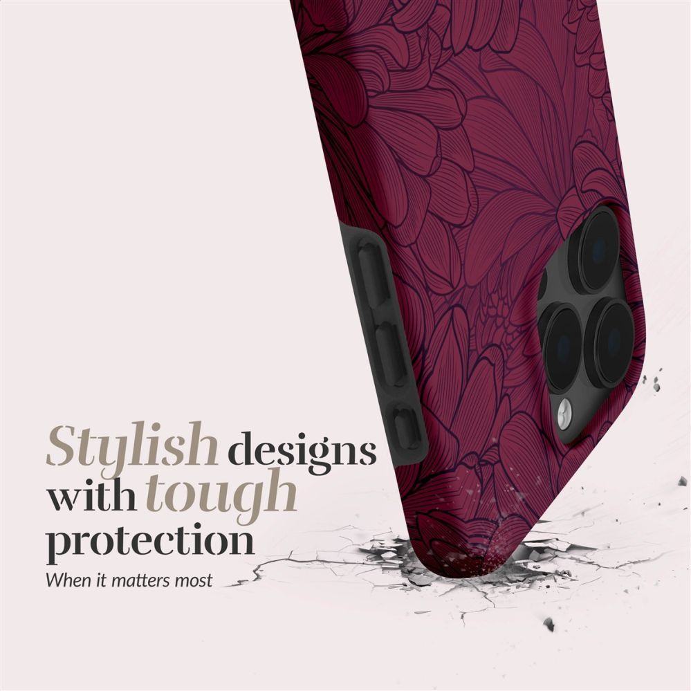 Back panel cover Mio MIO Berry Blooms Magsafe Case Compatible for iPhone 16 Plus