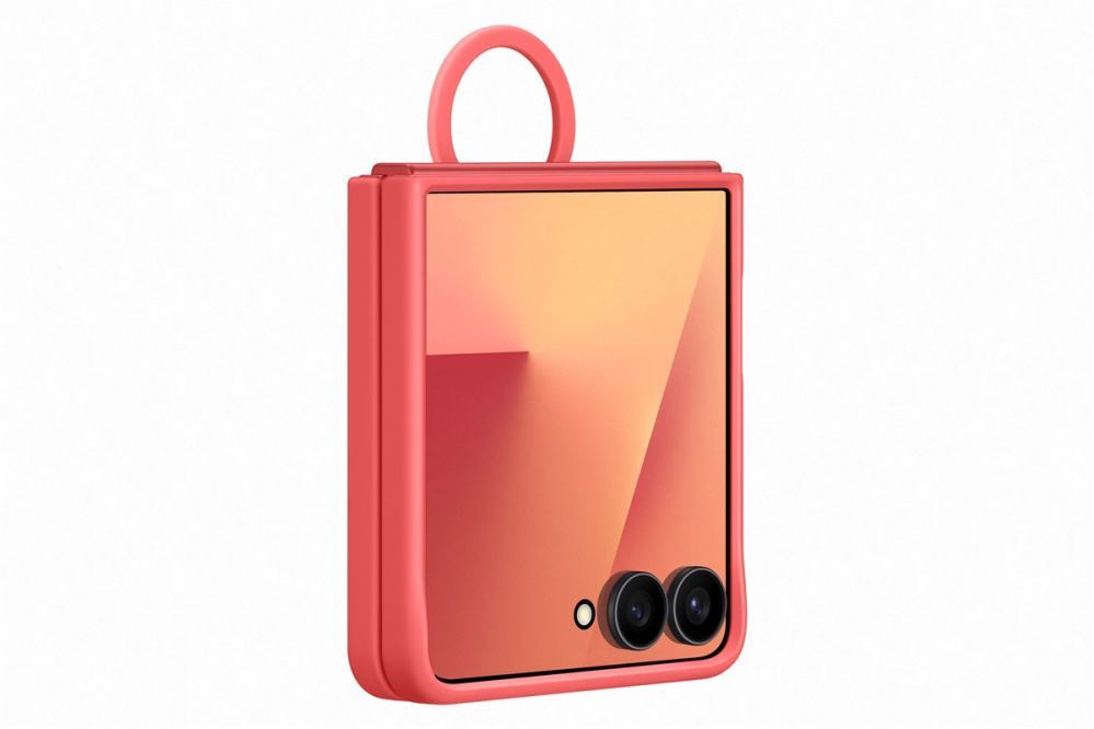 Чехол на заднюю панель Samsung  PF766TREGWW Ring Case (Silicone) Samsung Galaxy Flip7, Red