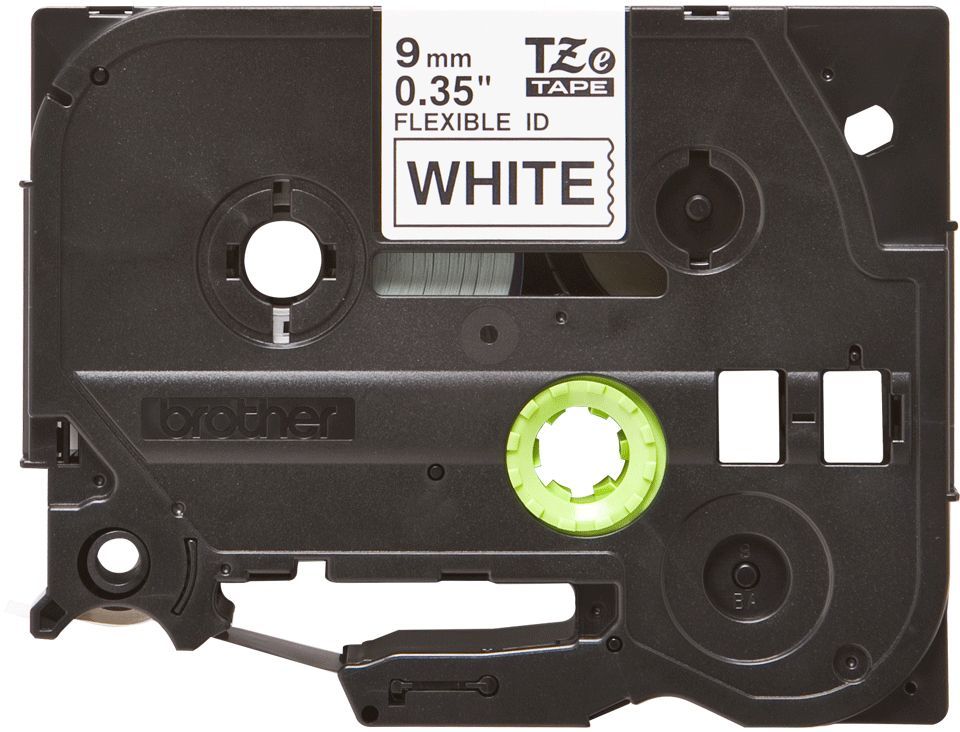 Printer accessories Brother  TZe-FX221 Flexible ID Laminated Tape Black on White, TZe, 0.9 cm, 8 m