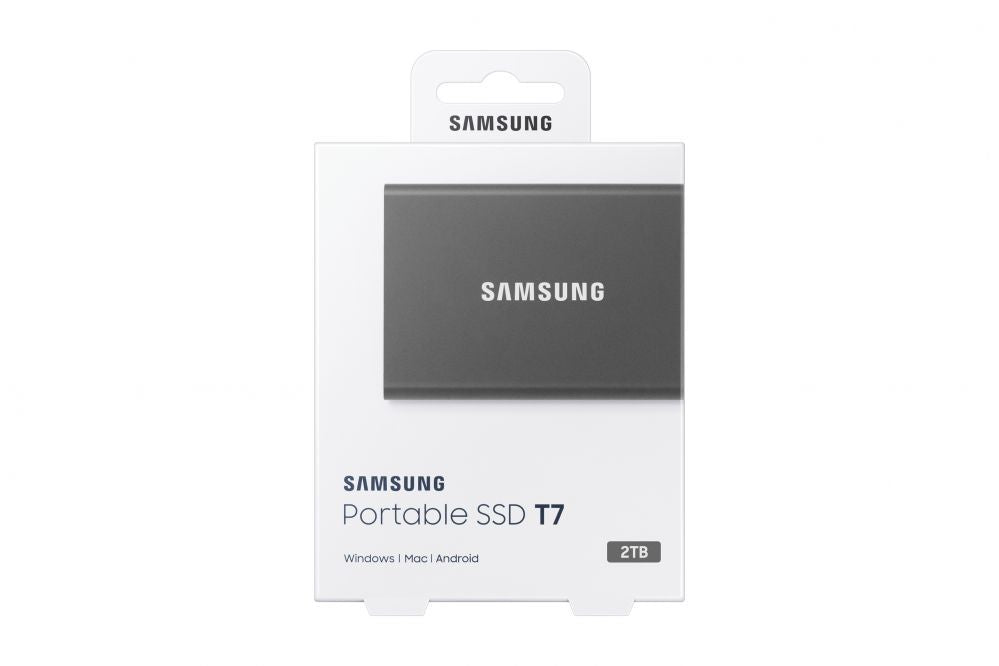 Mälupulk Samsung  Portable SSD T7 2000 GB, USB 3.2, Gray
