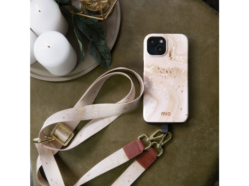Чехол на заднюю панель Mio  MIO Gold Marble Magsafe Compatible for iPhone 17
