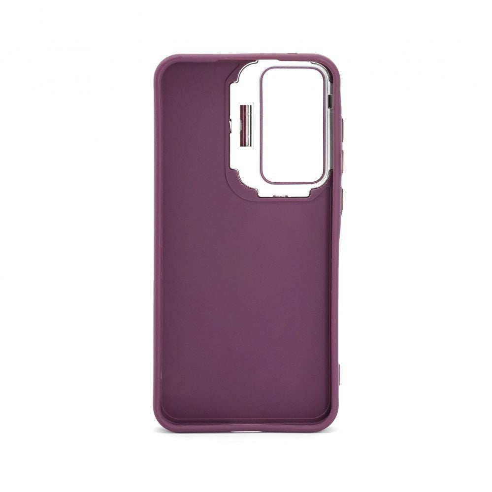 Back panel cover iLike Samsung Galaxy A15 Hybrid case With Camera Stand Plum