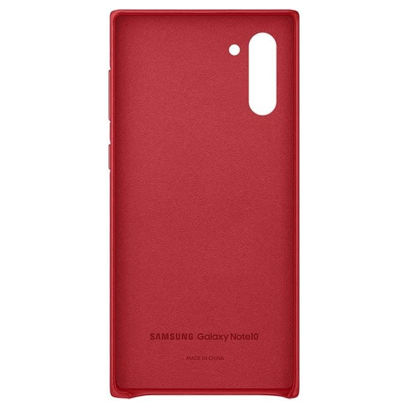 Чехол на заднюю панель Samsung  Galaxy Note 10 Leather Cover case Red