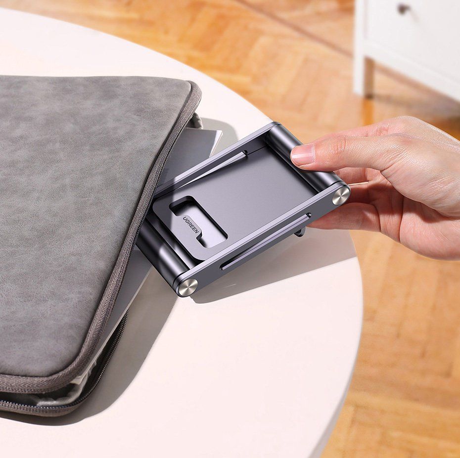 Авто держатель Ugreen  Ugreen metal aluminum folding phone holder tablet gray (LP263 80708)