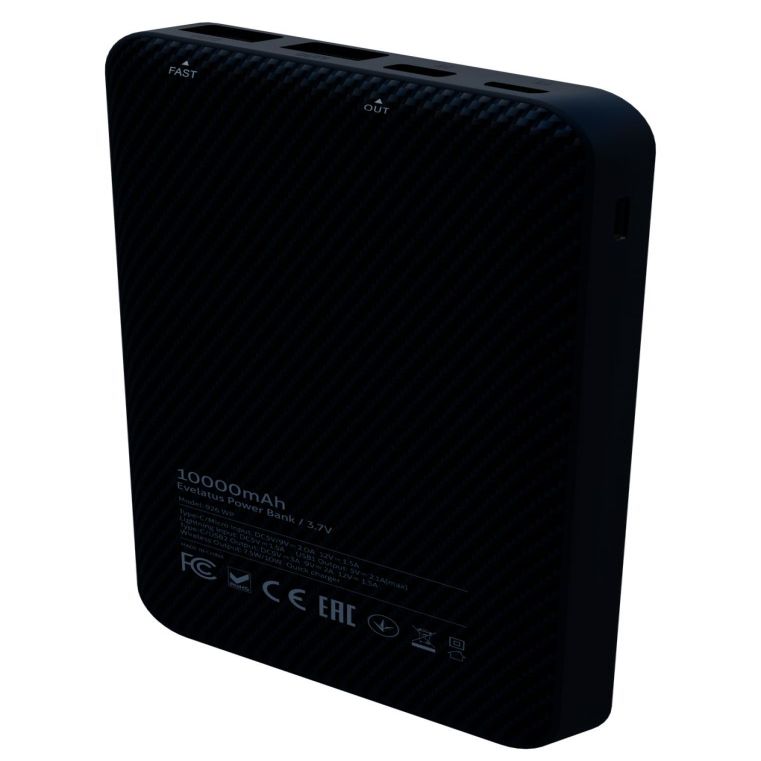 Väline aku Evelatus  Power Bank Wireless EPB05 10000 mAh Black